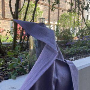 Lniana serweta do serwowania napoji, fioletowa